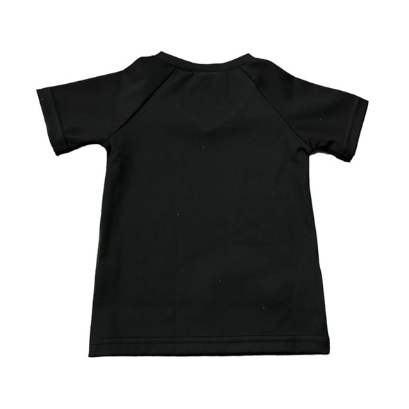 NWT Sparrow Kids Black V-Neck Short Sleeve Rashguard - Picture 2 of 3